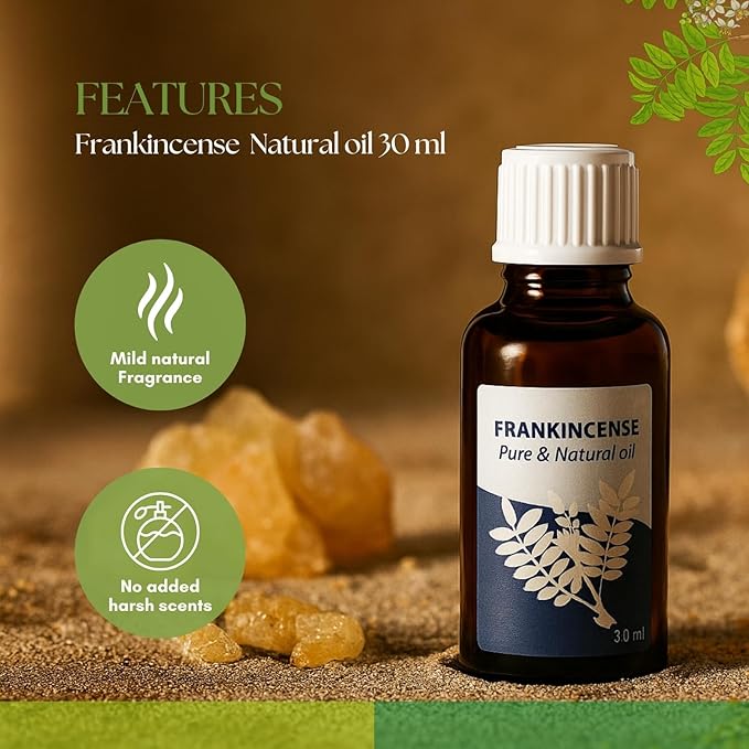 Roots & Above Pure Natural Frankincense Oil 1.01 oz/30ml for Diffusers, Hair, Skin Care, Face, Body, Massages & Soap and Candle Making-VivaGrace Women
