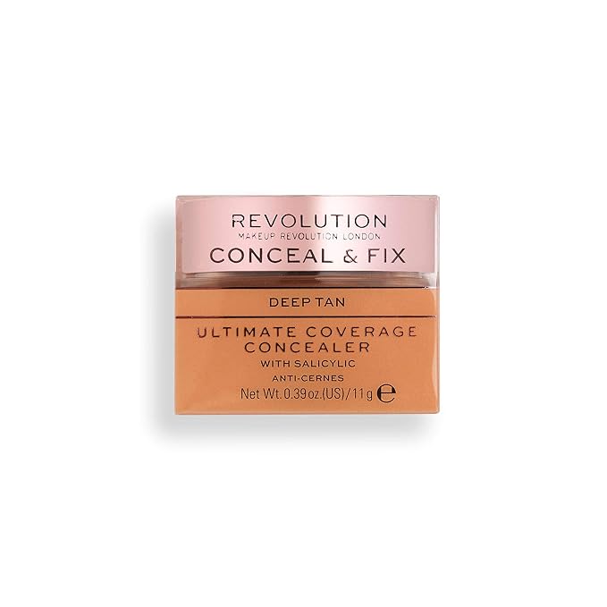 Rev Conceal and Fix Ultimate Coverage Concealer DEEP TAN-VivaGrace Women