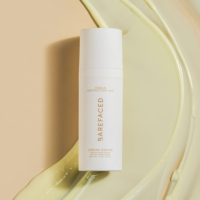 Barefaced Sheer Protection SPF 50+ – Broad-Spectrum Face Sunscreen for women with Zinc Oxide, Niacinamide & Hyaluronic Acid – Oil-Free UV Protection, Hydration & Anti-Aging with Universal Tint (60ml)-VivaGrace Women