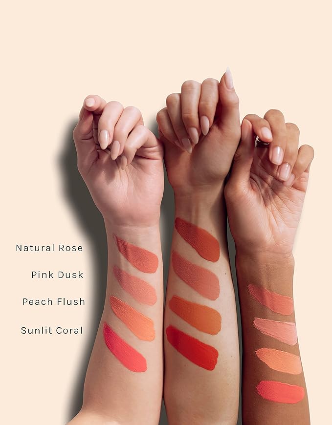 RÓEN - Cheeky Cream Blush | Vegan, Cruelty-Free, Clean Makeup (Sunlit Coral)-VivaGrace Women