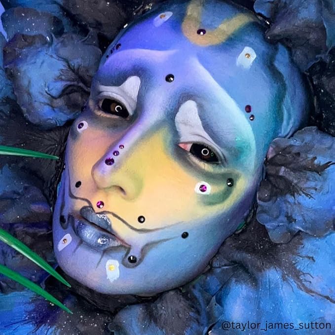 Mehron Makeup Liquid Makeup | Face Paint and Body Paint Perfect for Halloween, Cosplay I Air Brush Compatible 4.5 oz (133 ml) (Blue)-VivaGrace Women