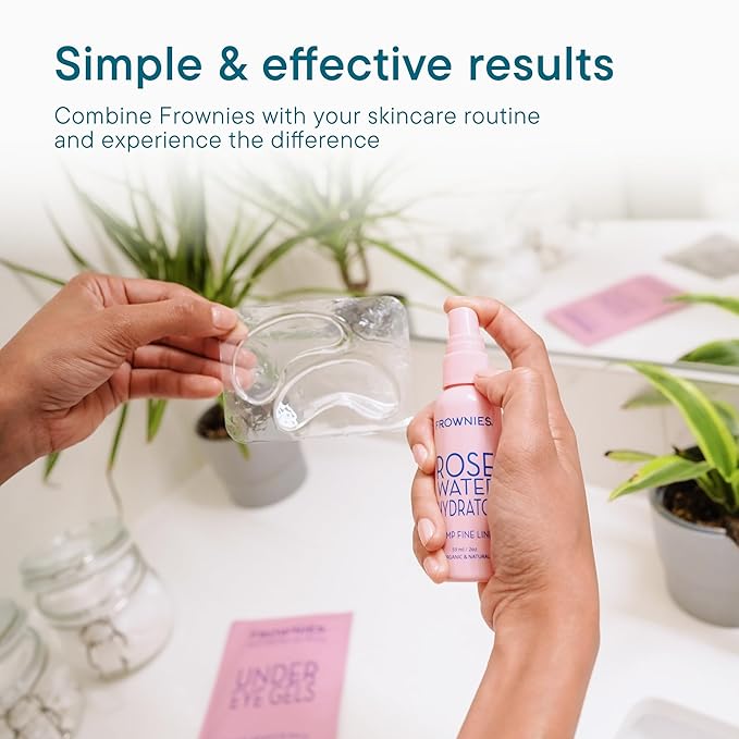 Frownies Rose Water Hydrator Spray - Hydrating Face Mist - Oil Control Toner for Face - Suitable for All Ages and Skin Types, 2oz-VivaGrace Women