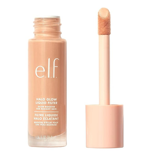 e.l.f. Halo Glow Liquid Filter, Complexion Booster For A Glowing, Soft-Focus Look, Infused With Hyaluronic Acid, Vegan & Cruelty-Free, 3 Light/Medium-VivaGrace Women