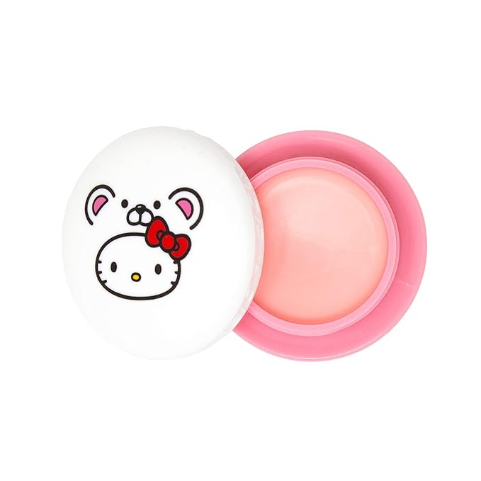 The Crème Shop x Sanrio Hello Kitty Macaron Lip Balm Korean Cute Scented Pocket Portable Soothing Cruelty-Free (Hello Kitty White Chocolate)-VivaGrace Women