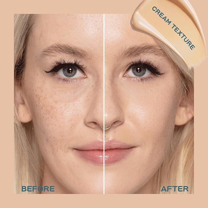Concealer Stick Full Coverage, Cream Color Corrector Makeup, Dual Ended Conceal Pen with Brush, Waterproof Matte Eraser Dark Circles, Blemish, Pores, Spots Buildable for All Skin Types- Natural-VivaGrace Women