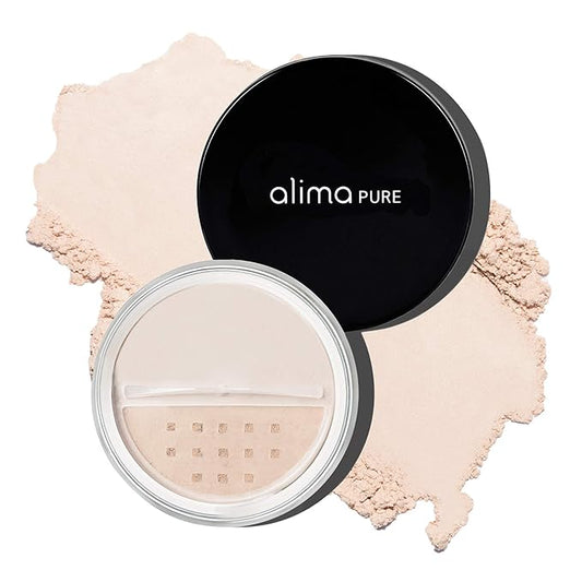 Alima Pure Matte Foundation Loose Mineral Powder Foundation Makeup, Loose Powder Makeup Oil Free Talc Free Powder, Natural Makeup Mineral Foundation Full Coverage Natural Foundation Powder .15 oz/4.5g-VivaGrace Women