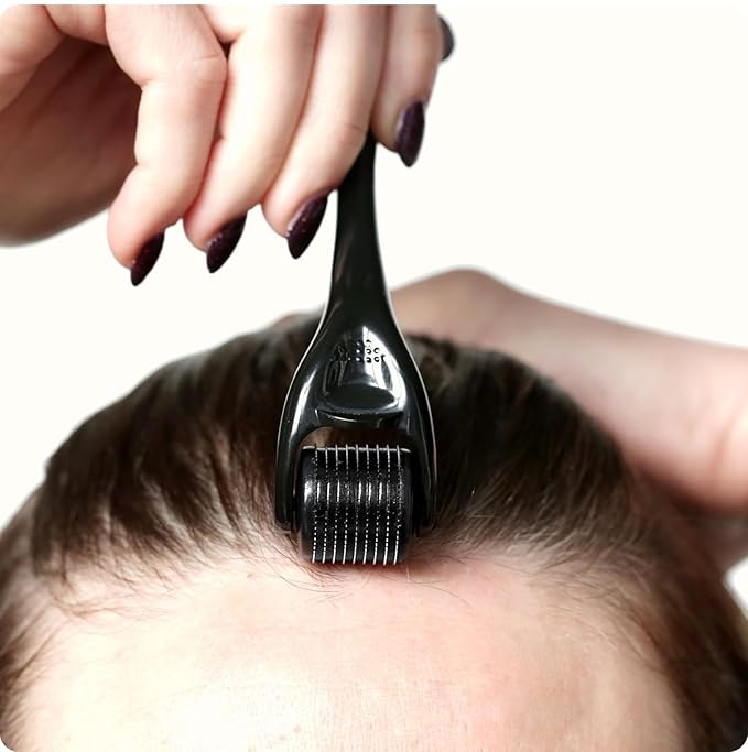 ROSELYNBOUTIQUE Derma Roller for Hair Beard Facial Skin Face 540 Titanium Microneedle - At-Home Beauty Instrument - Holiday Gift for Men Women-VivaGrace Women