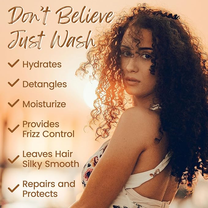 FILPO Beauty Hair Detangler Spray - 6 in 1 Coconut Milk and Argan Oil Infused Hydrating Anti-Frizz Leave-in Conditioner for Curly Hair-VivaGrace Women