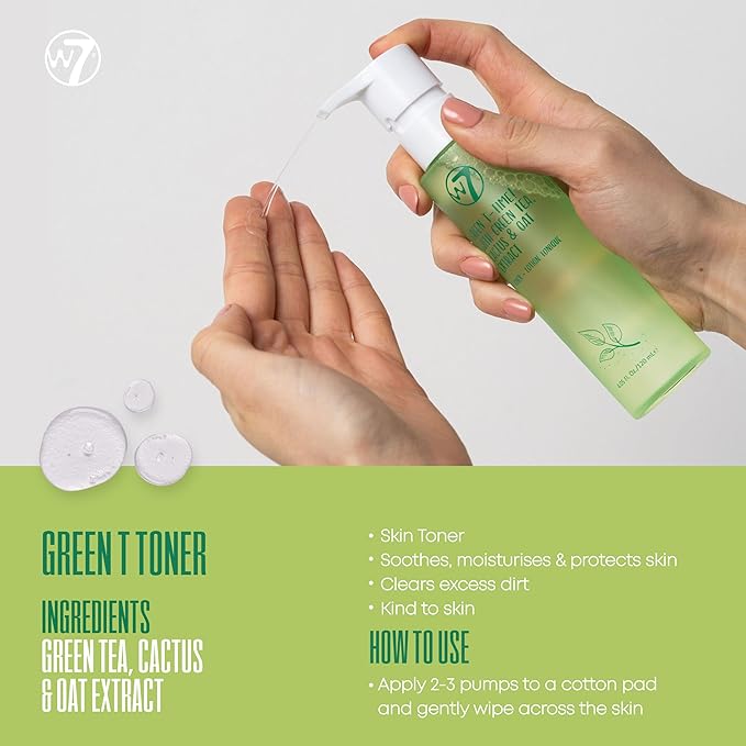 W7 Self-Care Skincare Set - 5 Step Daily Routine - Moisturizer, Serum, Toner, Cleanser & Lip Mask - Full Size Skin Care Kit for Natural, Beautiful Skin-VivaGrace Women