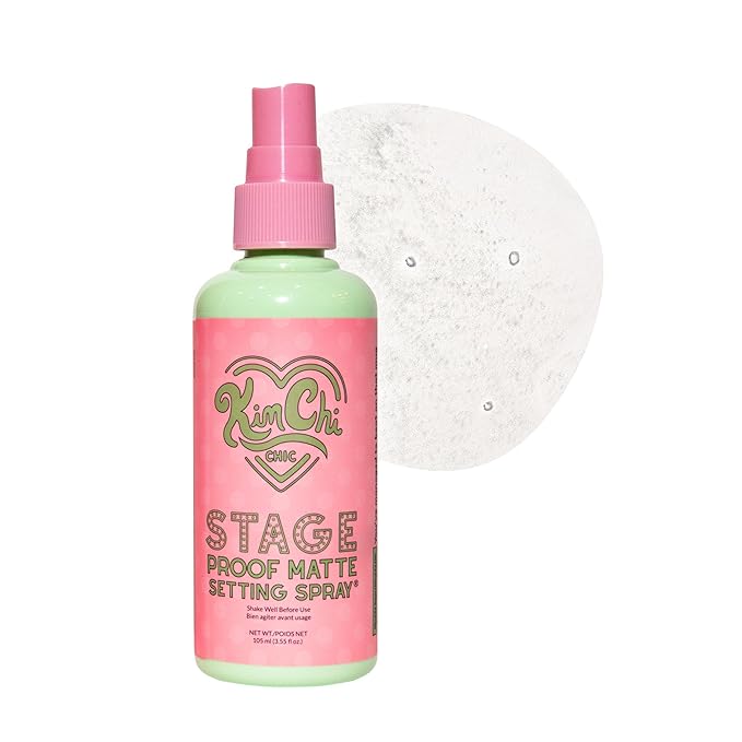 Kimchi Chic Beauty Stage Proof Matte Setting Spray, Makeup Finishing Mist and Fixative for All Skin Types, 3.55 fl oz-VivaGrace Women