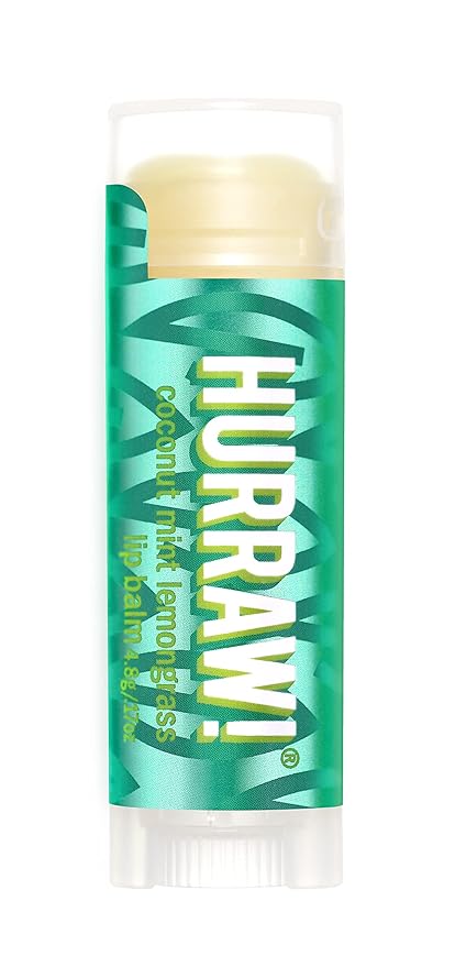 Hurraw! Coconut, Mint, Lemongrass (Pitta) Lip Balm: Organic, Certified Vegan, Cruelty and Gluten Free. Non-GMO, 100% Natural Ingredients. Bee, Shea, Soy and Palm Free. Made in USA-VivaGrace Women