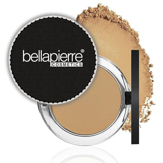 bellapierre Compact Mineral Foundation SPF 15 | Vegan & Cruelty Free | Full Coverage | Hypoallergenic & Safe for All Skin Types | Oil & Talc Free - 0.35 Oz - Maple-VivaGrace Women