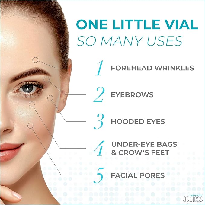 Instantly Ageless Facelift - Instant Eye Bag Remover Puffiness - 15 Vials - Instant Under Eye Bags Remover - Wrinkle Tightener - Instant Wrinkle Remover for Face Instant Lift-VivaGrace Women