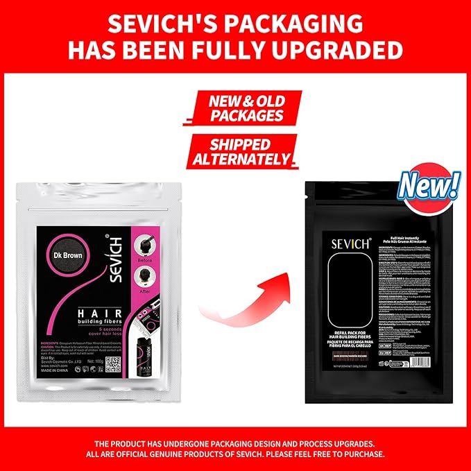 SEVICH Hair Fibers Refill 100g - Compatible with Most Brand Bottles | Hair Building Fibers for Thinning Hair | Instant Thickening Powder for Men & Women | 5-Second Natural Coverage,Medium Blonde-VivaGrace Women
