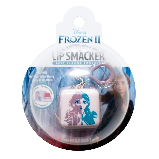 Lip Smacker Disney Frozen 2 Anna Flavored Lip Balm Cube Keychain-VivaGrace Women