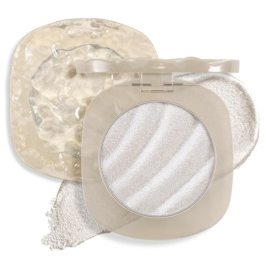 Boobeen Highlighter Makeup Palette, Long Lasting Glow Shimmer Illuminator Contour Powder for Face Radiant Glow-VivaGrace Women