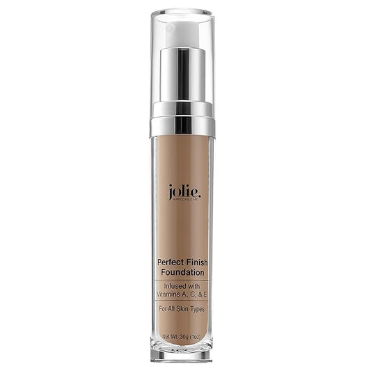 Jolie Perfect Finish Liquid Foundation Makeup SPF 15 Oil Free (MC3)-VivaGrace Women