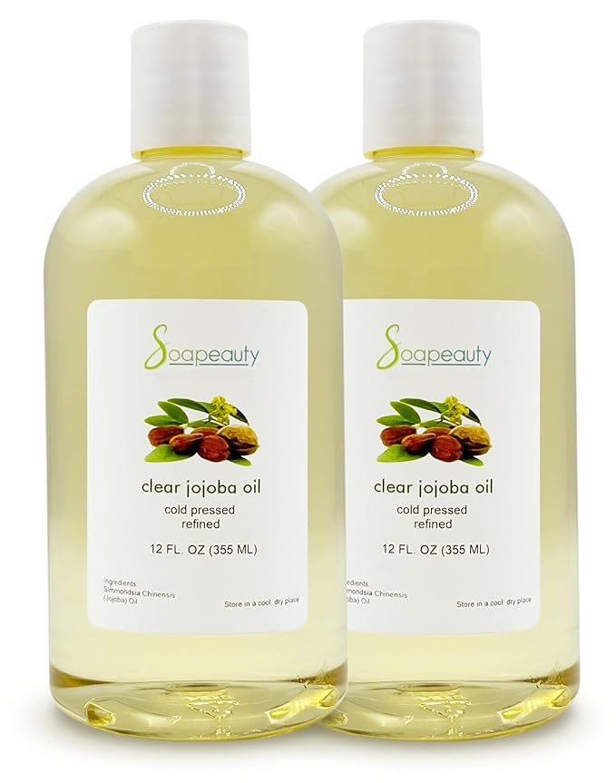 Soapeauty Clear Jojoba Oil | 100% Pure & Natural | Refined, Cold Pressed, Hexane Free | Moisturizing Oil for Skin, Face, Hair & Nails | 24 fl oz (2 * 12 fl oz)-VivaGrace Women
