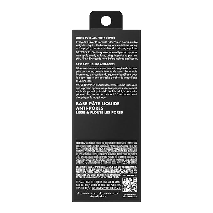 e.l.f. Liquid Poreless Putty Primer, Lightweight Face Primer For Long-lasting Makeup Wear, Creates A Smooth Complexion, Vegan & Cruelty-free-VivaGrace Women