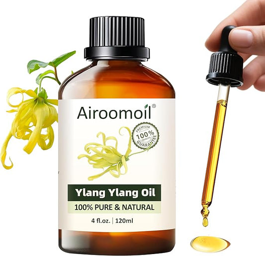 Pure Ylang Ylang Essential Oil, 100% Pure Natural Ylang Ylang Essential Oil, Premium Grade Essential Oils for Diffusers for Home, Skin, Care Massage, Soap Make, Aromatherapy, 4 Fl Oz | 120ml-VivaGrace Women