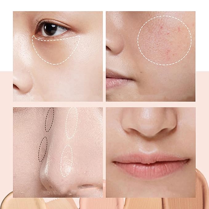 Mallofusa Single Color Face Makeup Concealer Foundation Palette Moisturizing 0.49oz (Black)-VivaGrace Women