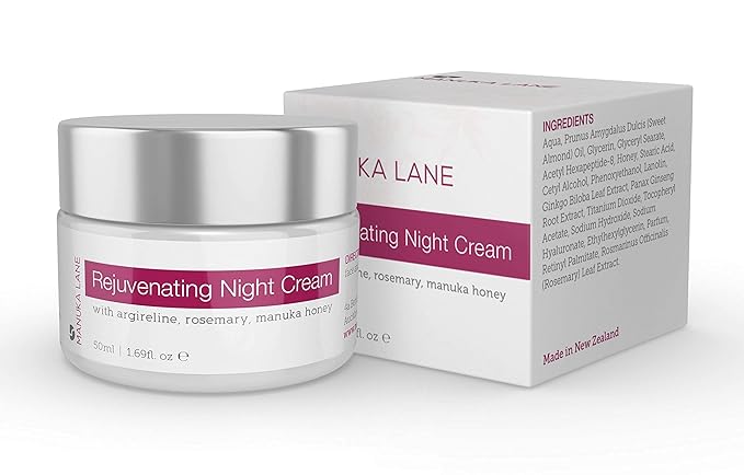 Manuka Lane Night Cream with Retinol, Manuka Honey, and Peptides Real Glowing Results for Youthful, Healthy Skin-VivaGrace Women
