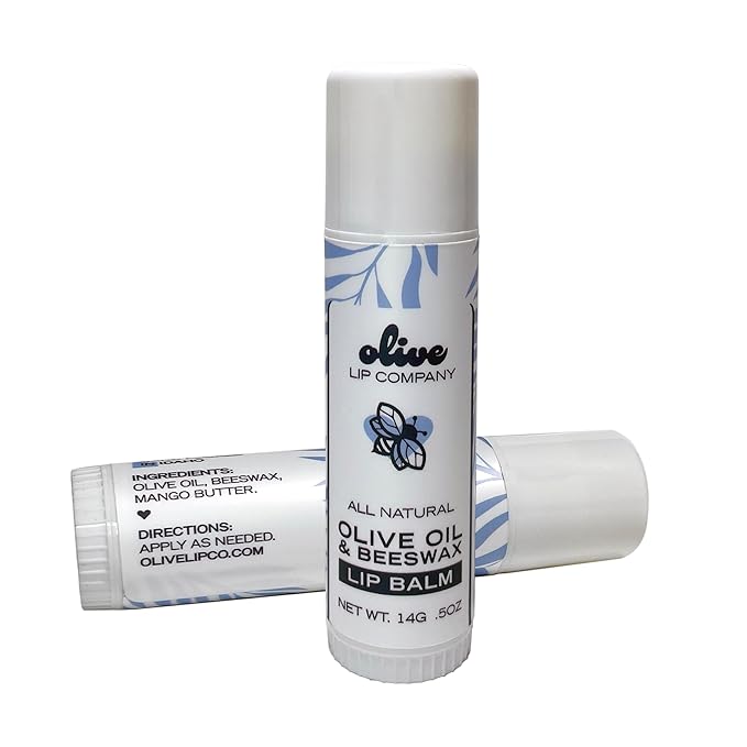 Hydrating Beeswax Lip Balm with Natural Olive Oil and Mango Butter, 0.5 oz. Tube, Clear Long Lasting Moisturizer for Dry, Cracked, Chapped Lips, Hydrating Skincare for Women, Men, Kids-VivaGrace Women