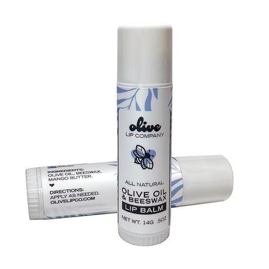 Hydrating Beeswax Lip Balm with Natural Olive Oil and Mango Butter, 0.5 oz. Tube, Clear Long Lasting Moisturizer for Dry, Cracked, Chapped Lips, Hydrating Skincare for Women, Men, Kids-VivaGrace Women