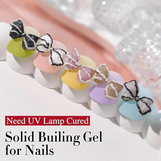 Double Rhythm 3D Nail Gel Solid Sculpting Gel for Nail Art Non-Sticky Hard Gel for Building Carving Molding Nail Extension Soak Off UV/LED Salon Home DIY 0.5 Oz (Gypsum Pink Purple)-VivaGrace Women