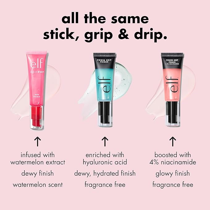 e.l.f. Jelly Pop Dew Primer, Limited Edition Translucent Face Primer For Moisturizing & Smoothing Skin & Gripping Makeup, Vegan & Cruelty-Free-VivaGrace Women