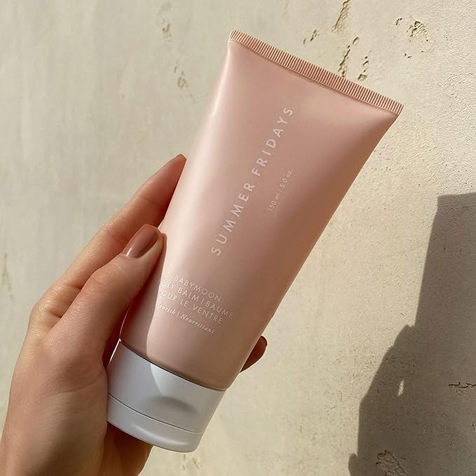 Summer Fridays Babymoon Belly Balm - Nourishing Balm + Body Moisturizer Enriched with Calendula Oil + Vitamin E to Help Reduce the Appearance of Stretch Marks and Dry Skin (5 Fl Oz)-VivaGrace Women