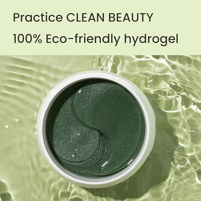 HEIMISH Matcha Biome Hydrogel Eye Patch (60ea) | Eye Patch for Swollen Eyes and Wrinkles | Matcha, flawless skin, Calming, for Swollen Eyes, Antioxidant, Soothing, Vitamins, Kbeauty-VivaGrace Women