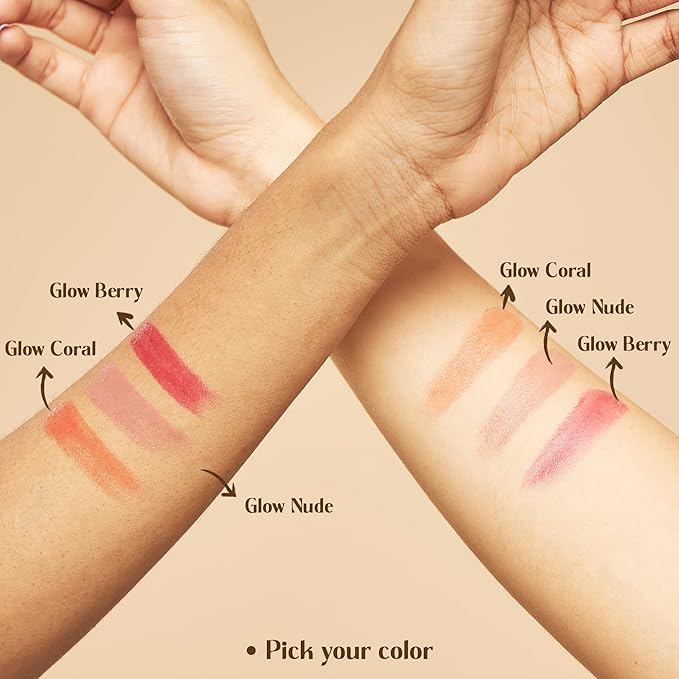 Vegan Tinted, Lip Moisturizer Gifts Sets & Hydrating Lip Balm Set, Natural Lip Balm for Dry Cracked with Argan Oil, Sunflower Oil and Hyaluronic, Not Tested on Animals (3 Packs)-VivaGrace Women