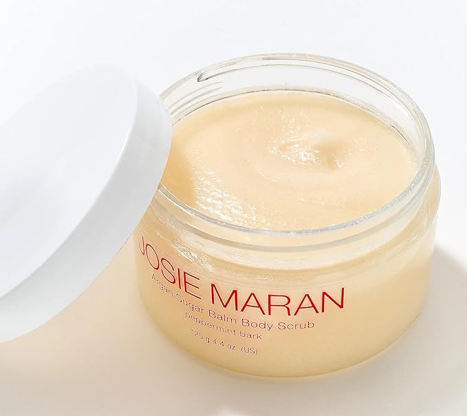 Josie Maran Argan Sugar Body Scrub Trio - 3-Piece Body Care Set - Softens, Smoothes & Hydrates Dry Skin - Includes Scents Sweet Clementine, Peppermint Bark & Sweet Cranberry (3 Count)-VivaGrace Women