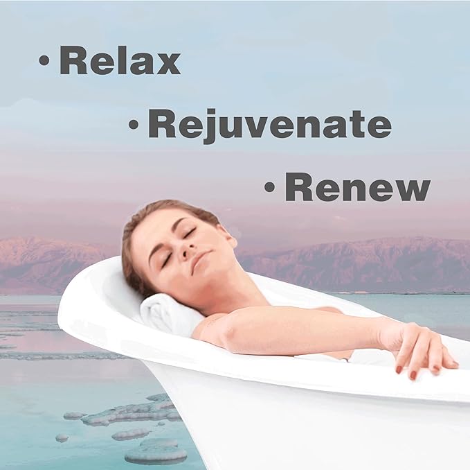 One With Nature 100% Pure Dead Sea Salt for Bath Fragrance Free, 2.5oz 6Pack. High in 21 Essential Minerals, Such as Magnesium, Sulfur, Zinc, Potassium. Skin Nourishing and Therapeutic.-VivaGrace Women