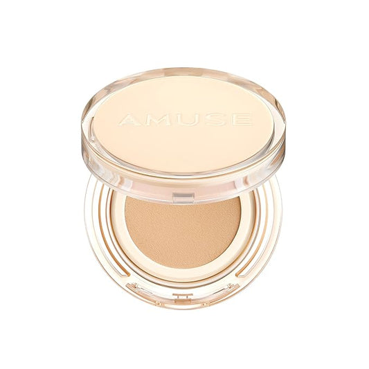 AMUSE Dew Jelly Vegan Cushion Foundation 03 HONEY | dewy, glow, long-lasting, double coverage, clean beauty, lightweight, natural look, foundation for sensitive skin, hydrating cushion-VivaGrace Women