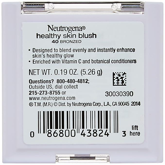Neutrogena Healthy Skin Blush, 40/Bronzed, 0.19 Ounce-VivaGrace Women