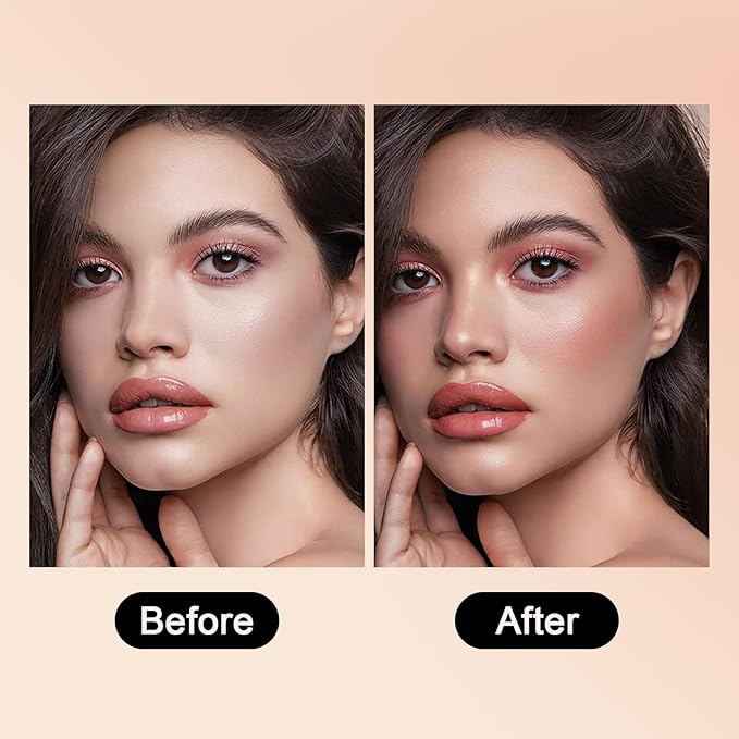 Baked Powder Contour Makeup, Brighten Bronzer Powder, Highlighter Bronzer Glow Palette, Cruelty Free Shimmer Bronzing Powder to Use For Contour Make up, Natural Finish & Easy to Use #001-VivaGrace Women