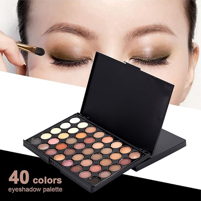 All in One Makeup Kit for Women Full Kit, Kit de Maquillaje para Mujer Included Shimmer 40 Colors Eyeshadow Palette, Brushes, Mascara, Eyeliner, Lipstick Palette, Contour Stick-VivaGrace Women