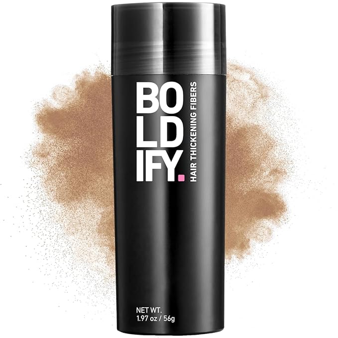 BOLDIFY Hair Fibers (56g) - Fill In Thinning and Fine Hair for an Instantly Fuller, Thicker Look - 14 Shades for Women & Men - Dark Blonde-VivaGrace Women