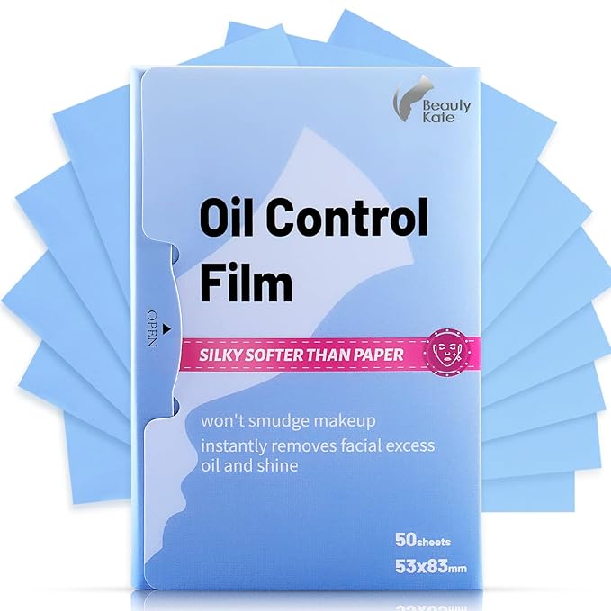 Great Absorbent Oil Blotting Sheets for Face - 10% Larger Oil Control Film 50 Sheets- High-Performance, Makeup Friendly Blotting Paper for Oily Skin, Tear-proof Oil Absorbing Tissues-VivaGrace Women