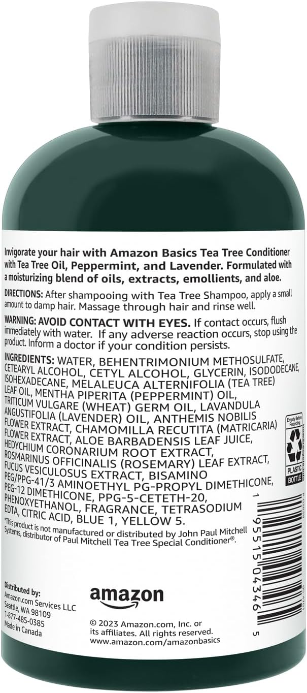 Amazon Basics Tea Tree Conditioner, 10.14 Fl Oz, Pack of 1-VivaGrace Women