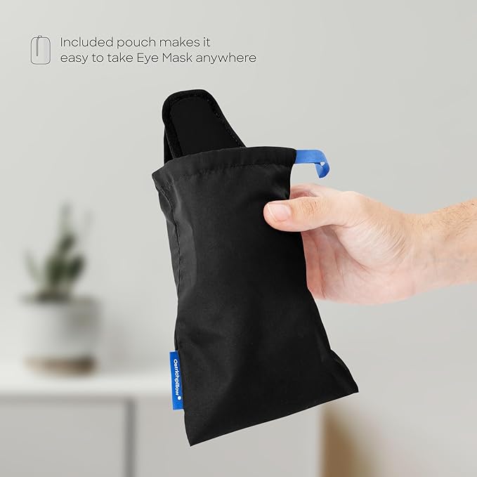 Ostrichpillow Eye Mask, Sleep Mask for Men Women 100% Blackout, No Pressure On Eyes, Soft & Breathable, Adjustable Fit, Travel Bag Included-VivaGrace Women