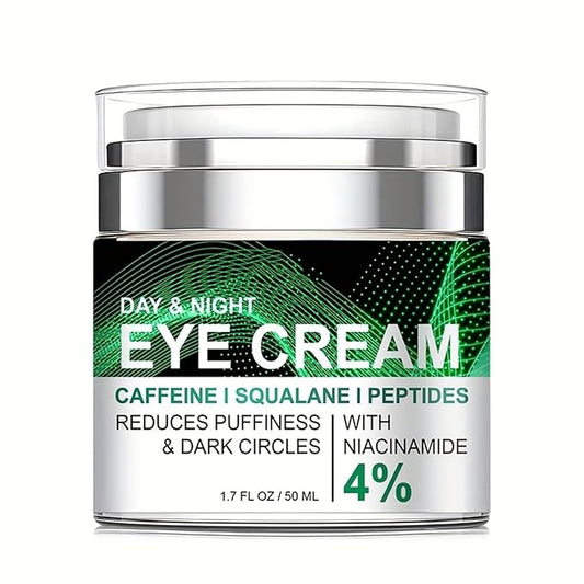 Caffeine Eye Cream for Puffiness and Bags Under Eyes Daily Anti-Wrinkle Cream Collagen Eye Cream Day and Night Peptide Eye Cream Reduce The Look Of Aging Line Smoothing Skin Care 1.7 FL OZ,1 Pack-VivaGrace Women