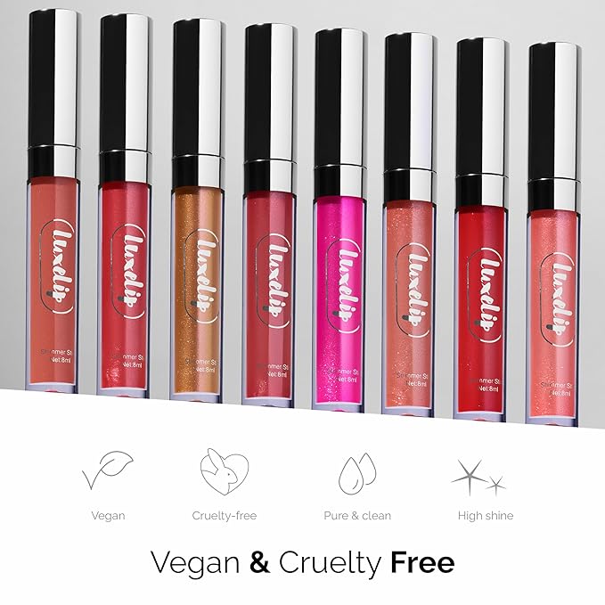 LuxeLip™ Matte Lipstick, Hydrating Non-Sticky Lip Gloss for Luminous Shine & Moisturized Lips, Lightweight, Long-Lasting Glossy Finish, Cruelty-Free Lip Makeup for Women (Luminous Pearl, 8ml)-VivaGrace Women