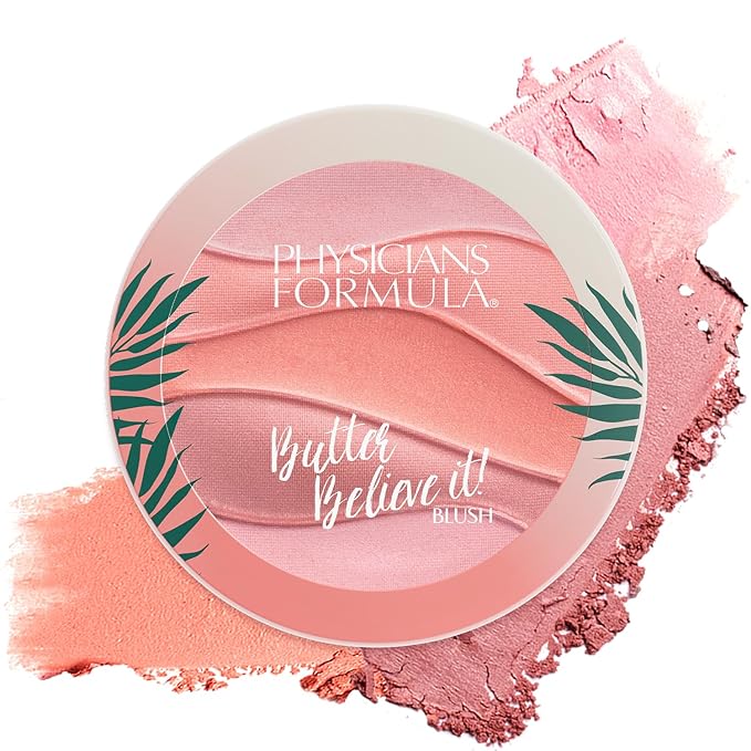 Physicians Formula Butter Believe It Blush Makeup Powder, Pink Sands | Murumuru Butter | For Sensitive Skin | Dermatologist Tested, Clinicially Tested-VivaGrace Women