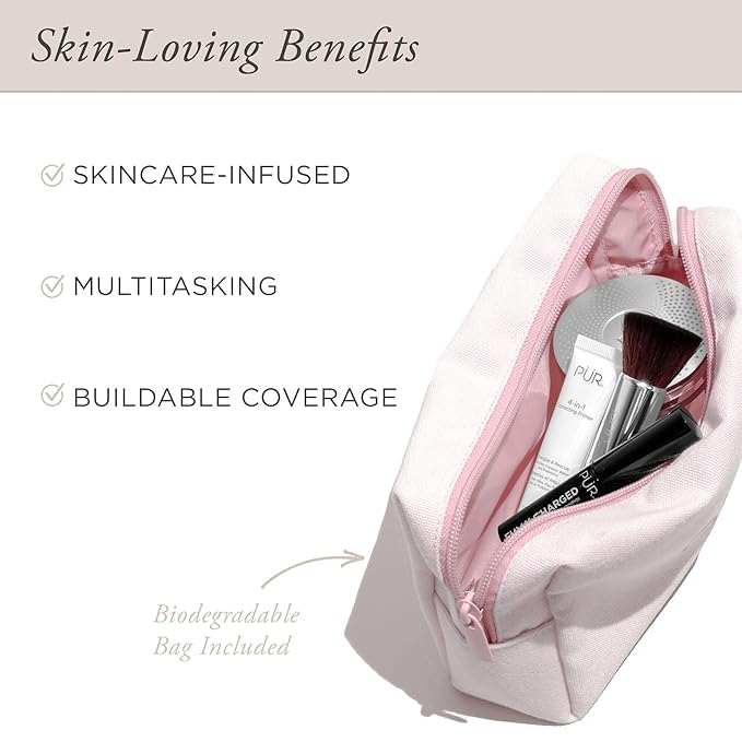 PÜR Beauty Multitasking Essentials Best Sellers Kit, Everyday Look Deluxe Kit, Condition & Moisturize Skin, Cruelty Free, Tan-VivaGrace Women