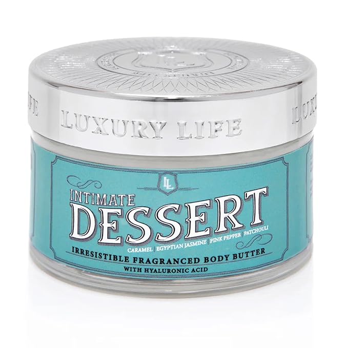 LUXURY LIFE BUTTER - Irresistibly Scented Body Butter with Hyaluronic Acid for Ultimate Moisture. Luxurious Natural Fragrance. Hydrates for a Non-Greasy Glamorous Glow, Intimate Dessert, 5 oz.-VivaGrace Women