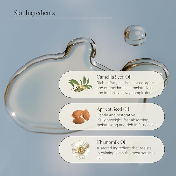 Biography Long June Quieting Face Oil, 13ml- Natural Smoothing & Clarifying Dry Oil. Clarifying, Moisturizing & Hydrating Beauty Facial Oil for Women w/Camellia, Vitamin E & Marula-VivaGrace Women