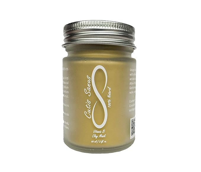 100% Natural Vitamin B Clay Exfoliating Face Mask 120g All Clay & No Water-VivaGrace Women